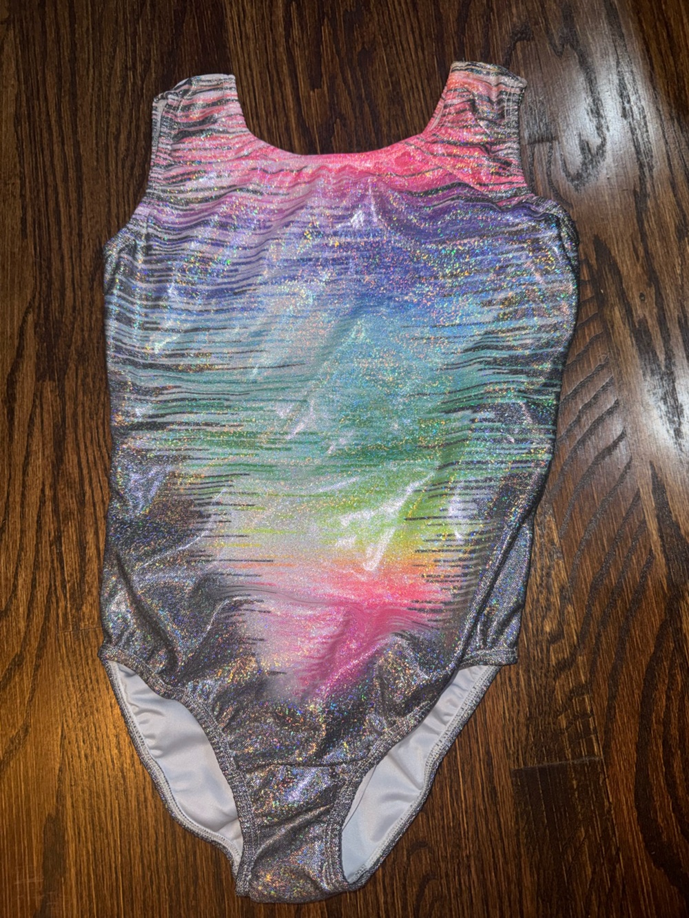 Holographic Rainbow Metallic dance suit